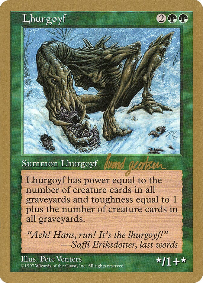 Lhurgoyf (Svend Geertsen) [World Championship Decks 1997] MTG Single Magic: The Gathering  | Multizone: Comics And Games