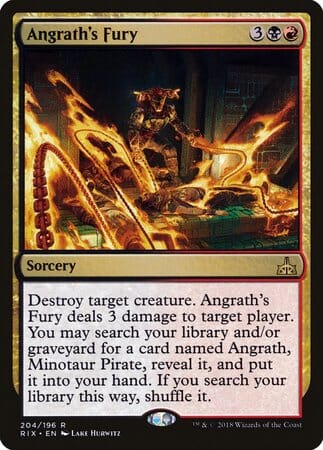 Angrath's Fury [Rivals of Ixalan] MTG Single Magic: The Gathering  | Multizone: Comics And Games