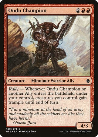 Ondu Champion [Battle for Zendikar] MTG Single Magic: The Gathering  | Multizone: Comics And Games