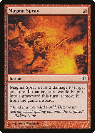 Magma Spray [Shards of Alara] MTG Single Magic: The Gathering  | Multizone: Comics And Games