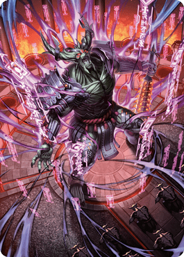 Hidetsugu, Devouring Chaos Art Card [Kamigawa: Neon Dynasty Art Series] MTG Single Magic: The Gathering  | Multizone: Comics And Games