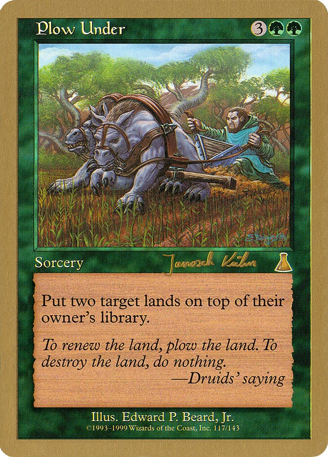 Plow Under (Janosch Kuhn) [World Championship Decks 2000] MTG Single Magic: The Gathering  | Multizone: Comics And Games
