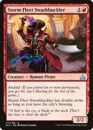 Storm Fleet Swashbuckler [Rivals of Ixalan] MTG Single Magic: The Gathering  | Multizone: Comics And Games