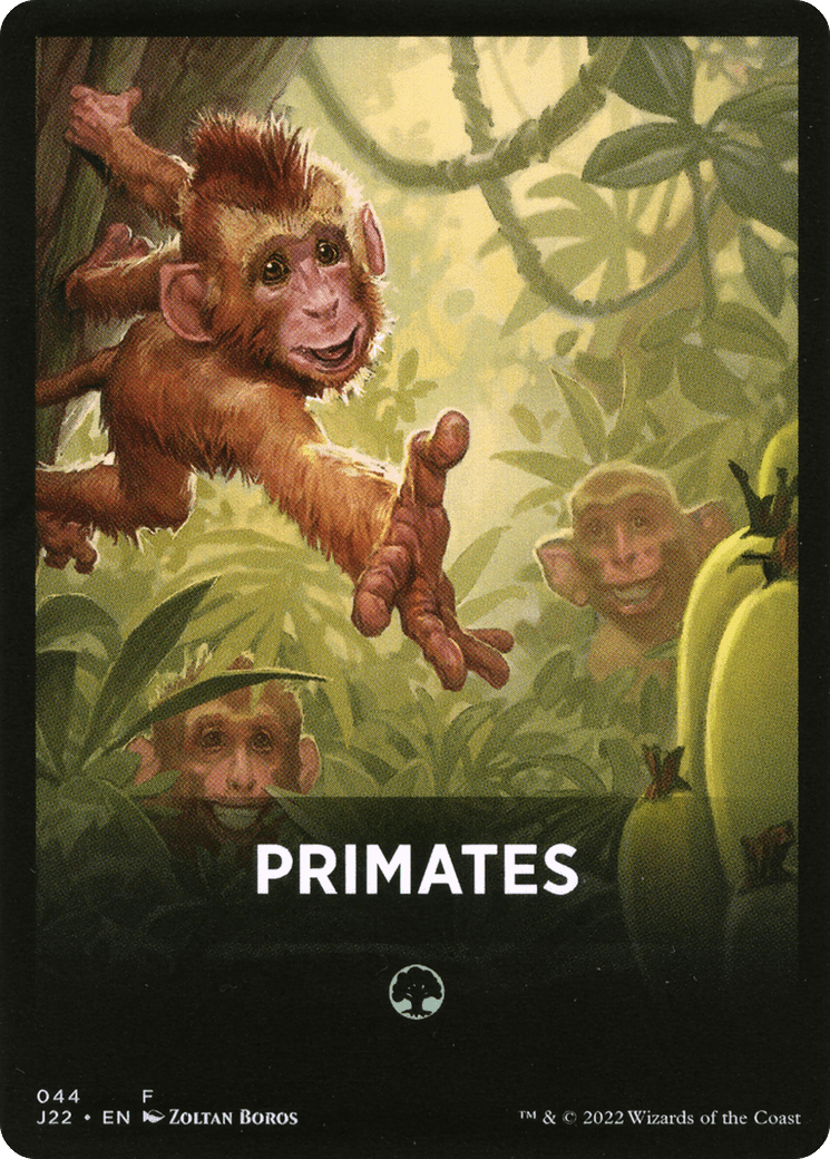 Primates Theme Card [Jumpstart 2022 Front Cards] MTG Single Magic: The Gathering  | Multizone: Comics And Games