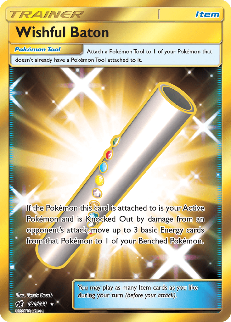 Wishful Baton (121/111) [Sun & Moon: Crimson Invasion] Pokemon Single Pokémon  | Multizone: Comics And Games