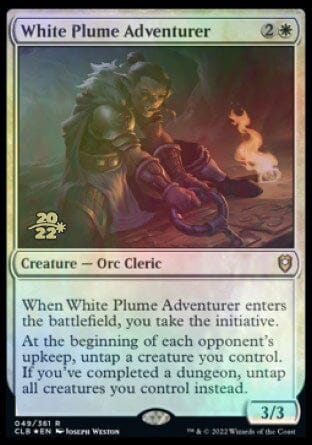 White Plume Adventurer [Commander Legends: Battle for Baldur's Gate Prerelease Promos] MTG Single Magic: The Gathering  | Multizone: Comics And Games