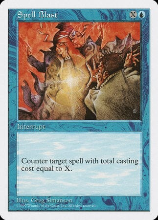 Spell Blast [Fifth Edition] MTG Single Magic: The Gathering  | Multizone: Comics And Games