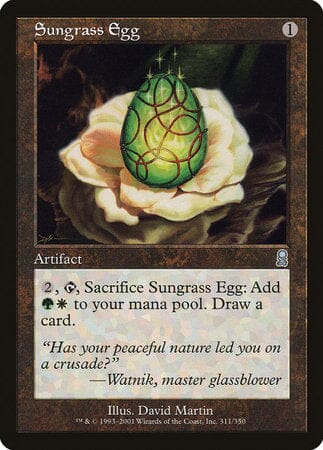 Sungrass Egg [Odyssey] MTG Single Magic: The Gathering  | Multizone: Comics And Games