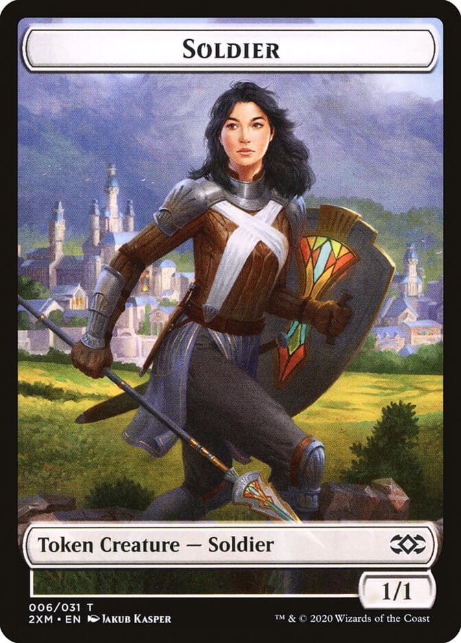 Soldier Token [Double Masters] MTG Single Magic: The Gathering  | Multizone: Comics And Games