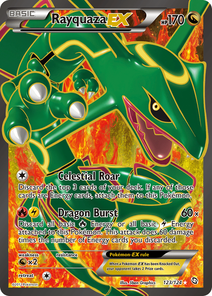 Rayquaza EX (123/124) [Black & White: Dragons Exalted] Pokemon Single Pokémon  | Multizone: Comics And Games