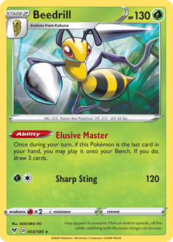Beedrill (003/185) [Sword & Shield: Vivid Voltage] Pokemon Single Pokémon  | Multizone: Comics And Games