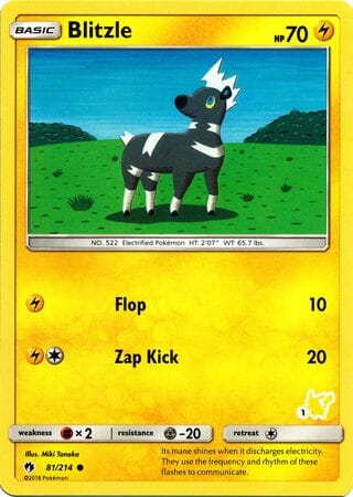 Blitzle (81/214) (Pikachu Stamp #1) [Battle Academy 2020] Pokemon Single Pokémon  | Multizone: Comics And Games