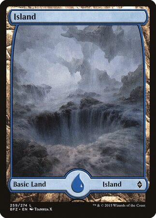 Island (259) - Full Art [Battle for Zendikar] MTG Single Magic: The Gathering  | Multizone: Comics And Games