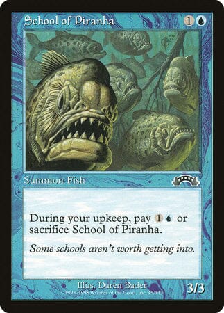 School of Piranha [Exodus] MTG Single Magic: The Gathering  | Multizone: Comics And Games