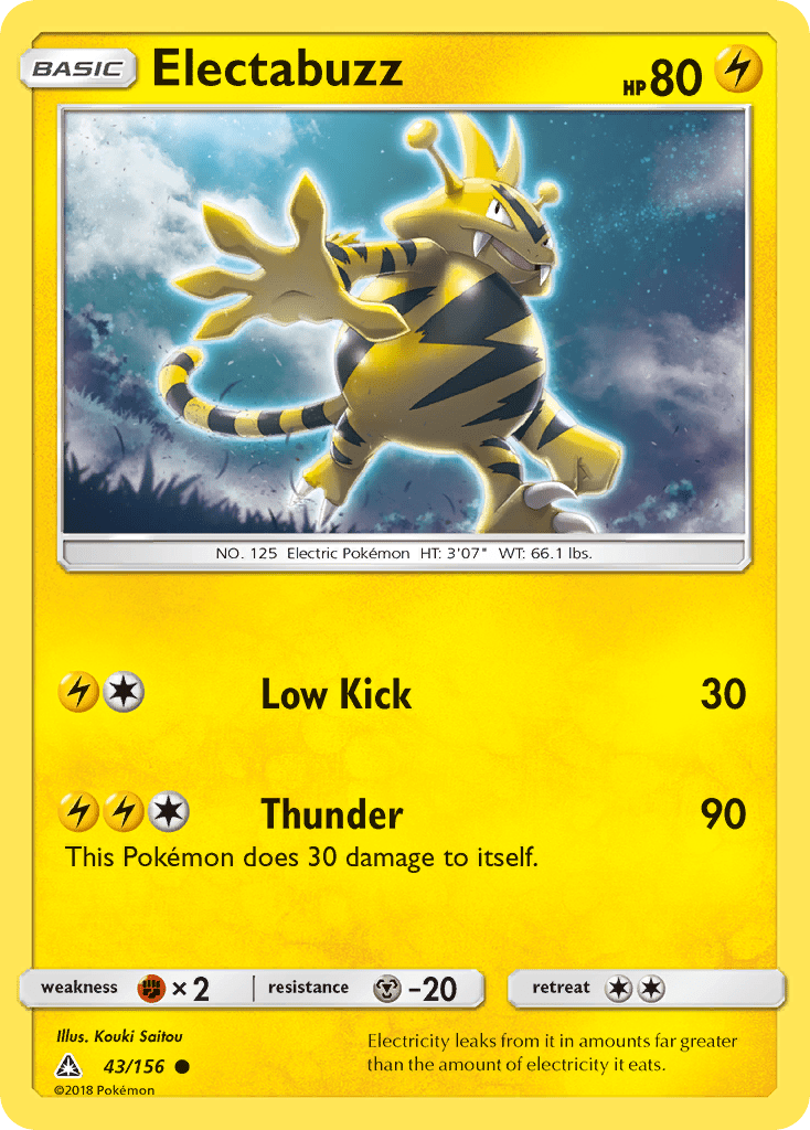 Electabuzz (43/156) [Sun & Moon: Ultra Prism] Pokemon Single Pokémon  | Multizone: Comics And Games