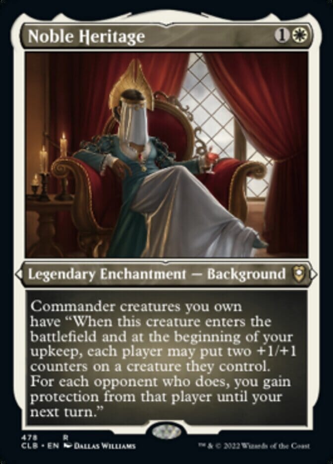 Noble Heritage (Foil Etched) [Commander Legends: Battle for Baldur's Gate] MTG Single Magic: The Gathering  | Multizone: Comics And Games