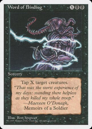 Word of Binding [Fourth Edition] MTG Single Magic: The Gathering  | Multizone: Comics And Games