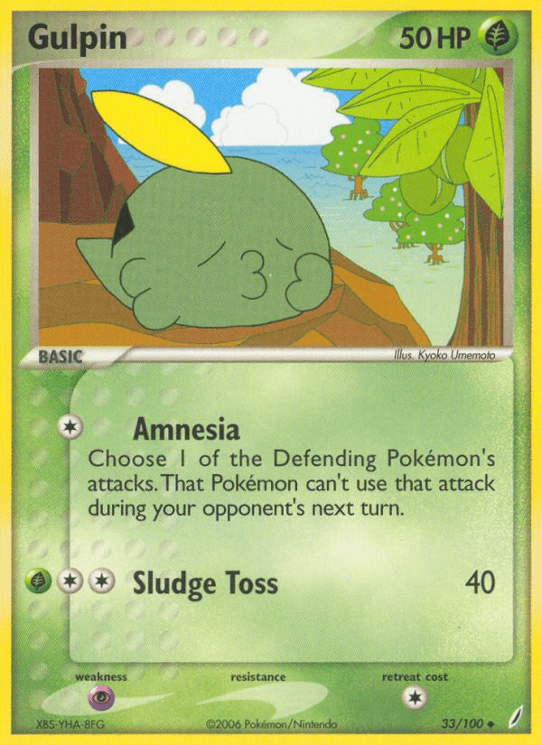 Gulpin (33/100) [EX: Crystal Guardians] Pokemon Single Pokémon  | Multizone: Comics And Games