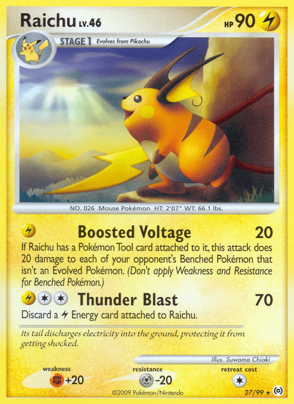 Raichu (27/99) [Platinum: Arceus] Pokemon Single Pokémon  | Multizone: Comics And Games
