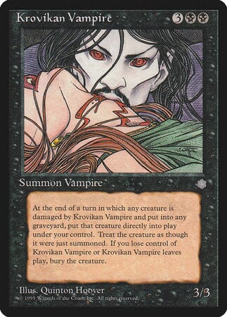 Krovikan Vampire [Ice Age] MTG Single Magic: The Gathering  | Multizone: Comics And Games