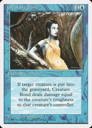 Creature Bond [Fourth Edition] MTG Single Magic: The Gathering  | Multizone: Comics And Games