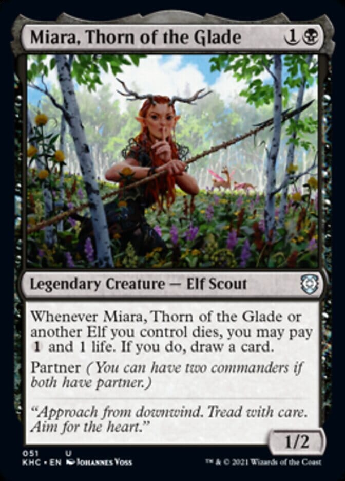 Miara, Thorn of the Glade [Kaldheim Commander] MTG Single Magic: The Gathering  | Multizone: Comics And Games