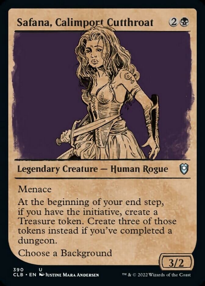 Safana, Calimport Cutthroat (Showcase) [Commander Legends: Battle for Baldur's Gate] MTG Single Magic: The Gathering  | Multizone: Comics And Games
