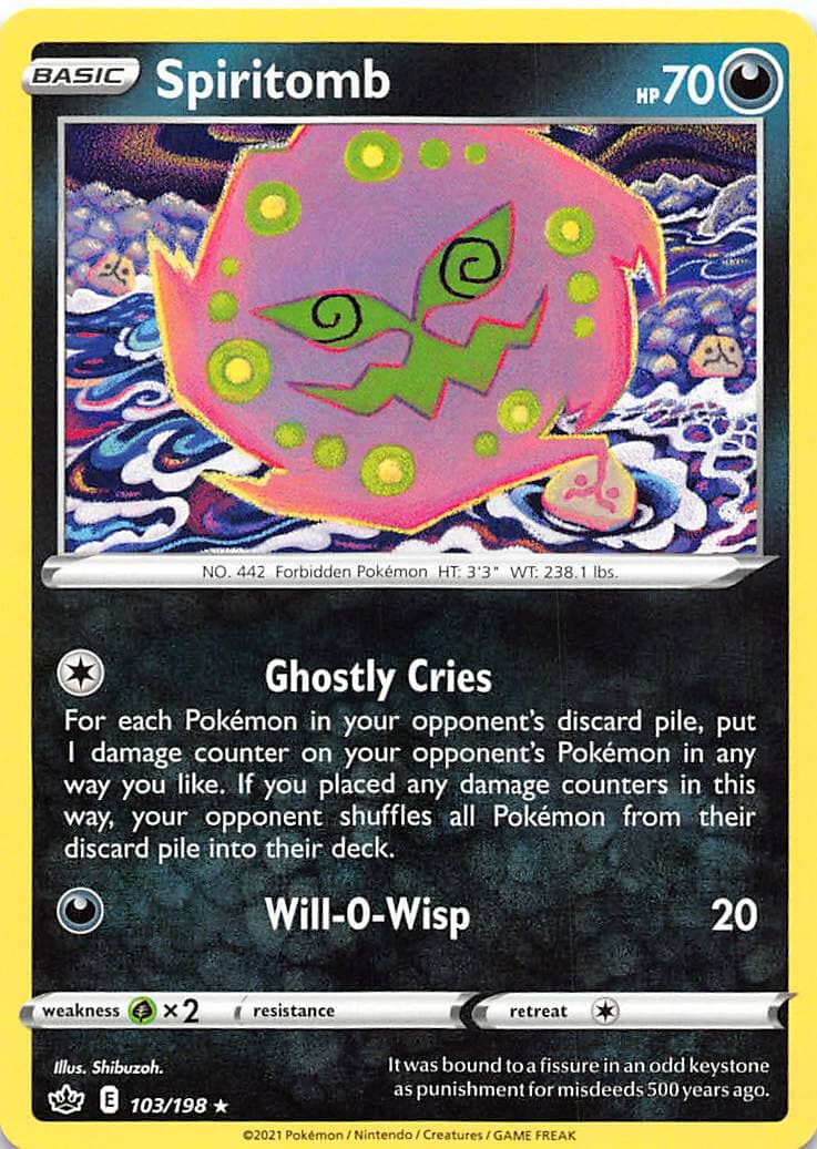 Spiritomb (103/198) [Sword & Shield: Chilling Reign] Pokemon Single Pokémon  | Multizone: Comics And Games