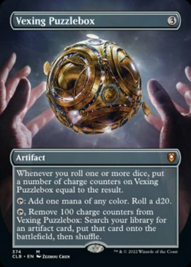 Vexing Puzzlebox (Borderless Alternate Art) [Commander Legends: Battle for Baldur's Gate] MTG Single Magic: The Gathering  | Multizone: Comics And Games