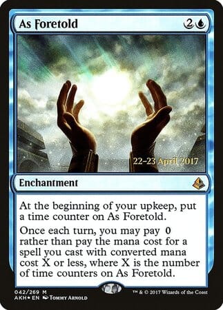 As Foretold [Amonkhet Promos] MTG Single Magic: The Gathering  | Multizone: Comics And Games