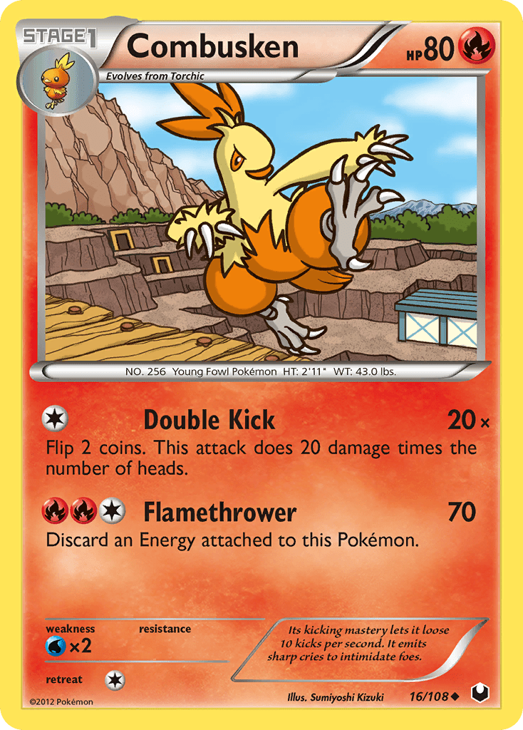 Combusken (16/108) [Black & White: Dark Explorers] Pokemon Single Pokémon  | Multizone: Comics And Games