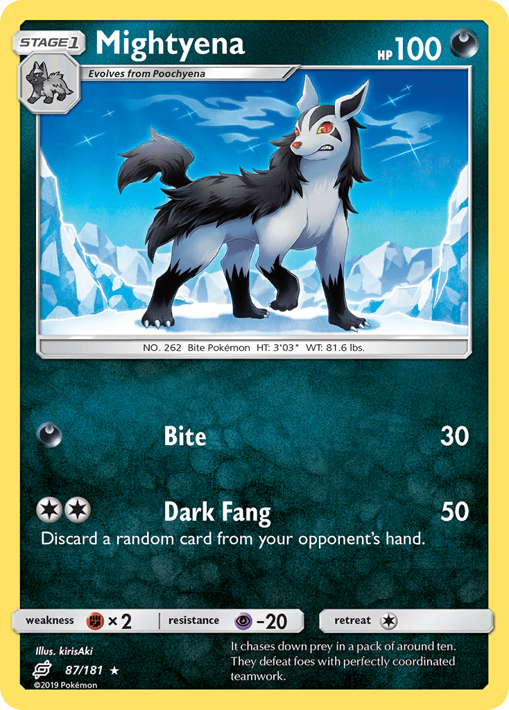Mightyena (87/181) [Sun & Moon: Team Up] Pokemon Single Pokémon  | Multizone: Comics And Games