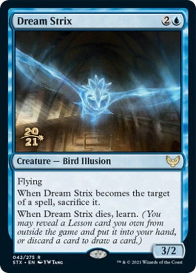 Dream Strix [Strixhaven: School of Mages Prerelease Promos] MTG Single Magic: The Gathering  | Multizone: Comics And Games