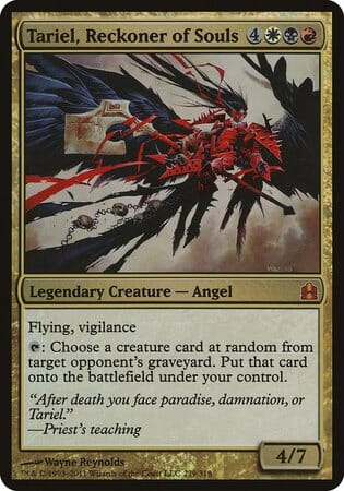 Tariel, Reckoner of Souls (Oversized) [Commander 2011 Oversized] MTG Single Magic: The Gathering  | Multizone: Comics And Games