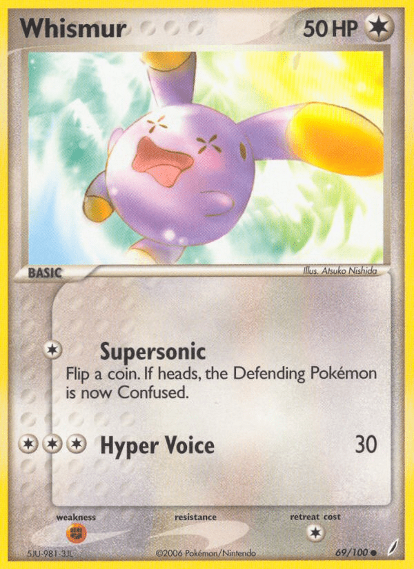 Whismur (69/100) [EX: Crystal Guardians] Pokemon Single Pokémon  | Multizone: Comics And Games