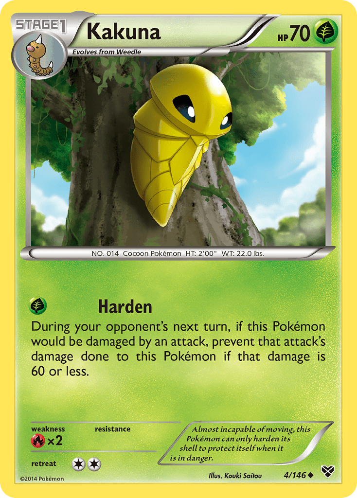 Kakuna (4/146) [XY: Base Set] Pokemon Single Pokémon  | Multizone: Comics And Games