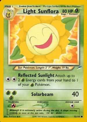 Light Sunflora (72/105) [Neo Destiny Unlimited] Pokemon Single Pokémon  | Multizone: Comics And Games