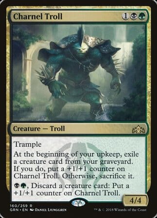 Charnel Troll [Guilds of Ravnica] MTG Single Magic: The Gathering  | Multizone: Comics And Games