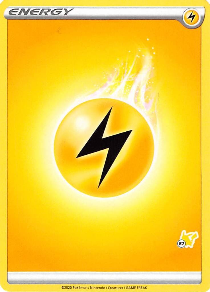 Lightning Energy (Pikachu Stamp #27) [Battle Academy 2022] Pokemon Single Pokémon  | Multizone: Comics And Games