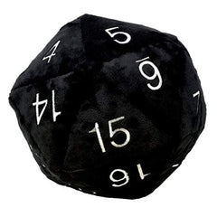 Plush D20 Role playing Multizone: Comics And Games Black  | Multizone: Comics And Games