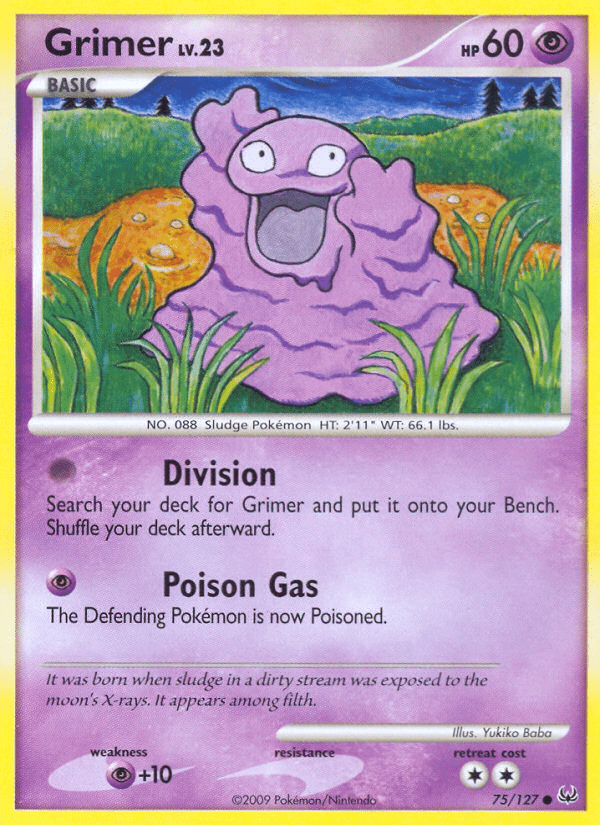 Grimer (75/127) [Platinum: Base Set] Pokemon Single Pokémon  | Multizone: Comics And Games