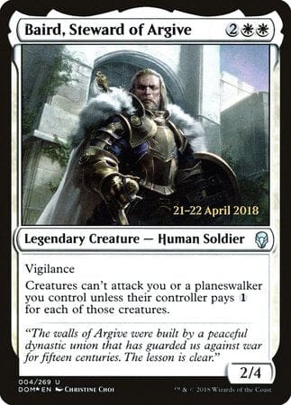 Baird, Steward of Argive [Dominaria Promos] MTG Single Magic: The Gathering  | Multizone: Comics And Games