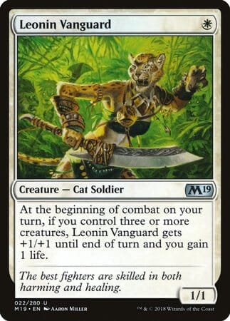 Leonin Vanguard [Core Set 2019] MTG Single Magic: The Gathering  | Multizone: Comics And Games