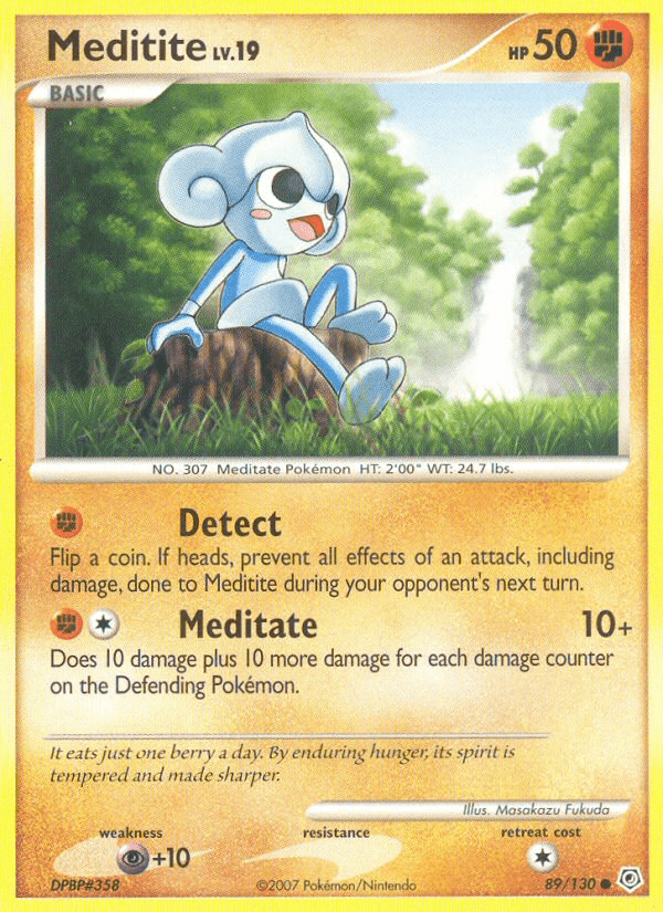 Meditite (89/130) [Diamond & Pearl: Base Set] Pokemon Single Pokémon  | Multizone: Comics And Games