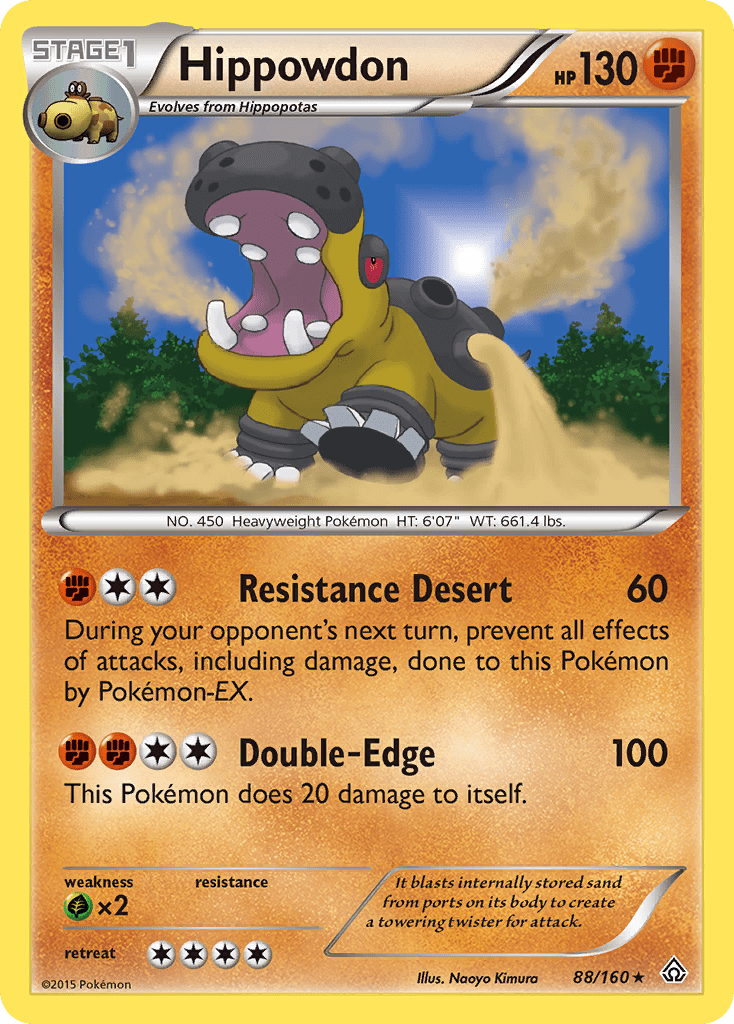 Hippowdon (88/160) [XY: Primal Clash] Pokemon Single Pokémon  | Multizone: Comics And Games