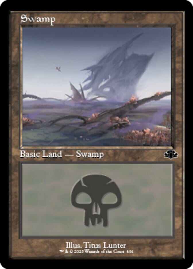 Swamp (406) (Retro) [Dominaria Remastered] MTG Single Magic: The Gathering  | Multizone: Comics And Games