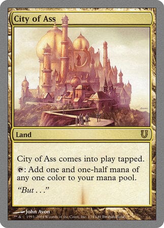 City of Ass [Unhinged] MTG Single Magic: The Gathering  | Multizone: Comics And Games