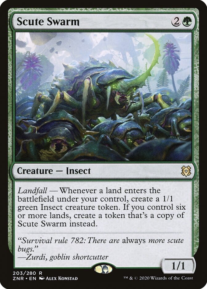 Scute Swarm [Zendikar Rising] MTG Single Magic: The Gathering  | Multizone: Comics And Games