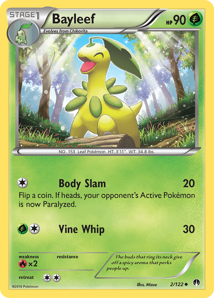 Bayleef (2/122) [XY: BREAKpoint] Pokemon Single Pokémon  | Multizone: Comics And Games