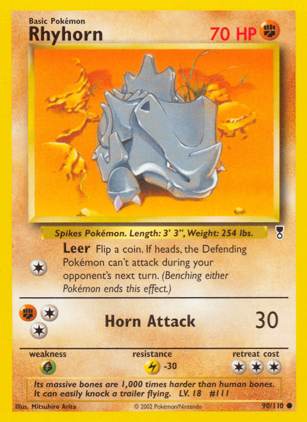 Rhyhorn (90/110) [Legendary Collection] Pokemon Single Pokémon  | Multizone: Comics And Games